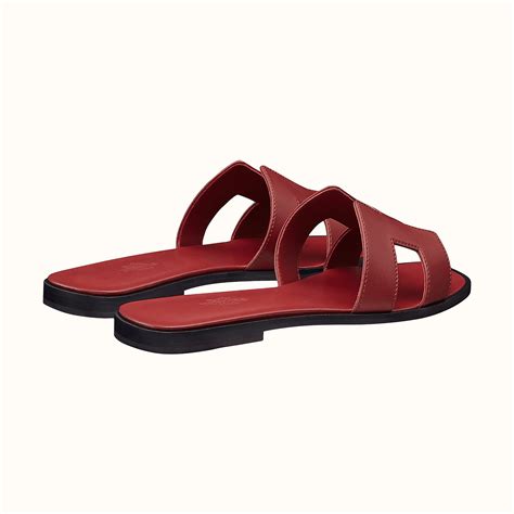 rouge h hermes sandals|Red .